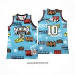 Camiseta Memphis Grizzlies Mike Bibby #10 Mitchell & Ness 1998-99 Azul
