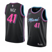 Camiseta Miami Heat Glen Rice #41 Ciudad 2018-19 Negro