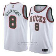 Camiseta Milwaukee Bucks Matthew Dellavedova #8 Classic 2018 Blanco