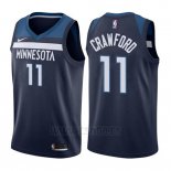 Camiseta Minnesota Timberwolves Jamal Murray Crawford #11 Icon 2017-18 Azul