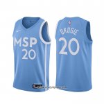 Camiseta Minnesota Timberwolves Josh Okogie #20 Ciudad 2019-20 Azul