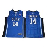 Camiseta NCAA Duke Blue Devils Brandon Ingram #14 Azul