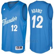 Camiseta Navidad 2016 Oklahoma City Thunder Steven Adams #12 Azul
