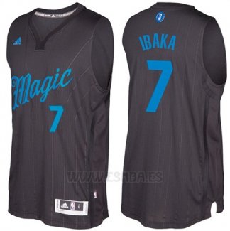 Camiseta Navidad 2016 Orlando Magic Serge Ibaka #7 Negro