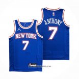 Camiseta New York Knicks Carmelo Anthony #7 Statement 2020-21 Azul