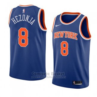 Camiseta New York Knicks Mario Hezonja #8 Icon 2018 Azul