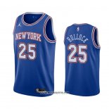 Camiseta New York Knicks Reggie Bullock #25 Statement 2020-21 Azul