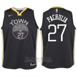 Camiseta Nino Golden State Warriors Zaza Pachulia Statement #27 2017-18 Gris