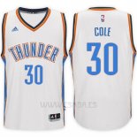 Camiseta Oklahoma City Thunder Norris Cole #30 Blanco