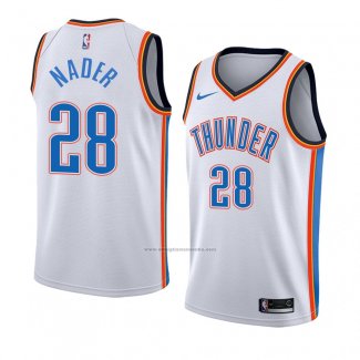 Camiseta Oklahoma City Thunderr Abdel Nader #28 Association 2018 Blanco