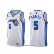 Camiseta Orlando Magic Mo Bamba #5 Earned 2020-21 Blanco