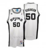 Camiseta San Antonio Spurs David Robinson #50 Retro Blanco
