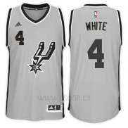 Camiseta San Antonio Spurs Derrick White #4 Alternate 2017-18 Gris