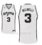 Camiseta San Antonio Spurs Marco Belinelli #3 Blanco
