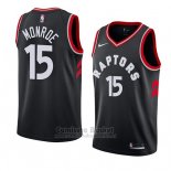 Camiseta Toronto Raptors Greg Monroe #15 Statement 2018 Negro