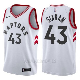 Camiseta Toronto Raptors Pascal Siakam #43 Association 2017-18 Blanco