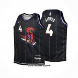 Camiseta Toronto Raptors Scottie Barnes #4 Ciudad 2024-25 Negro