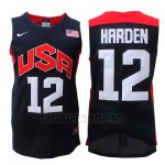 Camiseta USA 2012 James Harden #12 Negro