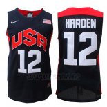 Camiseta USA 2012 James Harden #12 Negro