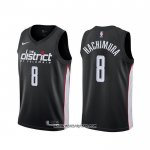 Camiseta Washington Wizards Rui Hachimura #8 Ciudad 2019-20 Negro
