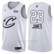 Camiseta All Star 2018 Cleveland Cavaliers Lebron James #23 Blanco