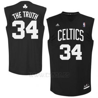 Camiseta Apodo Boston Celtics The Truth #34 Negro