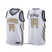 Camiseta Atlanta Hawks Dewayne Dedmon #14 Ciudad Blanco