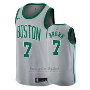Camiseta Boston Celtics Brown Ciudad #7 2017-18 Gris
