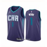 Camiseta Charlotte Hornets Malik Monk #2 Statement Edition Violeta