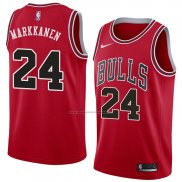 Camiseta Chicago Bulls Lauri Markkanen #24 Icon 2018 Rojo