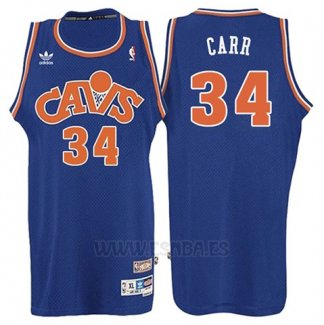 Camiseta Cleveland Cavaliers Austin Carr #34 Retro 2008 Azul