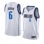 Camiseta Dallas Mavericks Deandre Jordan #6 Association 2018-19 Blanco