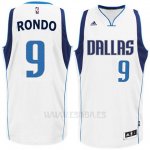 Camiseta Dallas Mavericks Rajon Rondo #9 Blanco