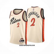 Camiseta Detroit Pistons Jared Cunningham #2 Ciudad 2024-25 Amarillo