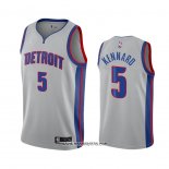 Camiseta Detroit Pistons Luke Kennard #5 Statement 2020-21 Gris
