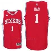 Camiseta Dia del Padre Philadelphia 76ers DAD #1 Rojo
