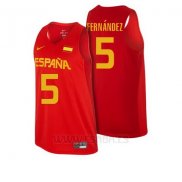 Camiseta Espana 2016 Rudy Fernandez #5 Rojo