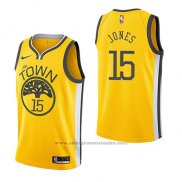 Camiseta Golden State Warriors Damian Jones #15 Earned 2018-19 Amarillo