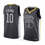 Camiseta Golden State Warriors Jacob Evans III Statement #10 2017-18 Negro