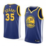 Camiseta Golden State Warriors Kevin Durant Finals Bound Icon #35 2017-18 Azul