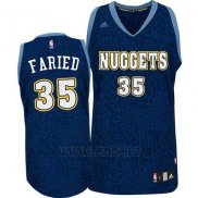 Camiseta Leopard Light Loco Denver Nuggets Kenneth Faried #35 Azul