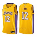 Camiseta Los Angeles Lakers Channing Frye #12 Icon 2017-18 Oro