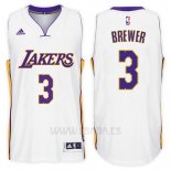 Camiseta Los Angeles Lakers Corey Brewer #3 Alternate 2017-18 Blanco