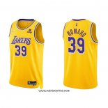 Camiseta Los Angeles Lakers Dwight Howard #39 75th Anniversary 2021-22 Amarillo