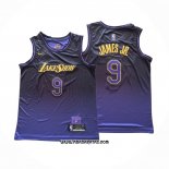 Camiseta Los Angeles Lakers James JR. #9 Ciudad 2024-25 Violeta