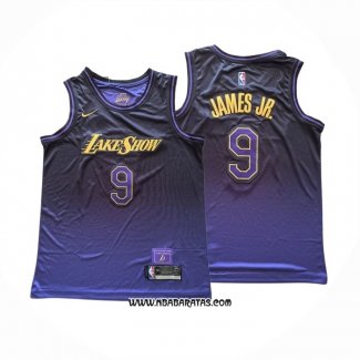 Camiseta Los Angeles Lakers James JR. #9 Ciudad 2024-25 Violeta