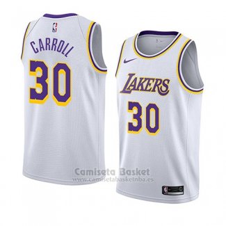 Camiseta Los Angeles Lakers Jeffrey Carroll #30 Association 2018 Blanco