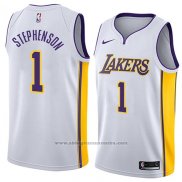 Camiseta Los Angeles Lakers Lance Stephenson #1 Association 2018 Blanco
