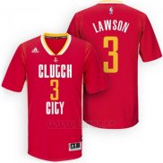 Camiseta Manga Corta Houston Rockets Ty Lawson #3 Rojo