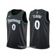 Camiseta Minnesota Timberwolves Jeff Teague #0 Classic Negro